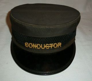 Vintage Railroad Conductor Hat - Uniform Cap Wentworth - Forman Size 8 Railway