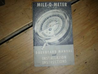 vintage NOS Gale Hall Moto Meter vacuum gauge 3