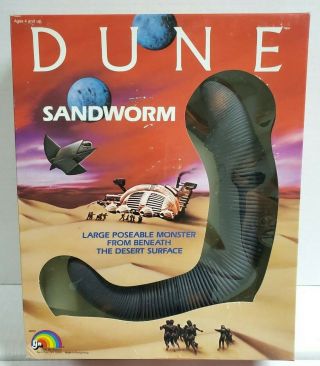 Vintage 1984 Ljn Dune Sandworm Large Poseable Figure Mib