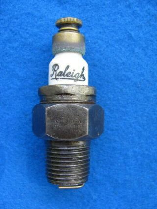 Vintage,  Rare,  Antique ½” Pipe Raleigh Spark Plug