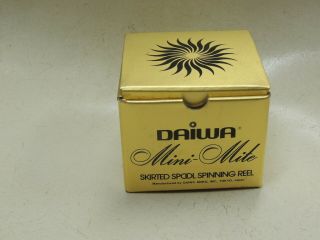 Vintage Daiwa Mini - Mite Ultra Light Spinning Reel,  Ball Bearings Japan Nib.