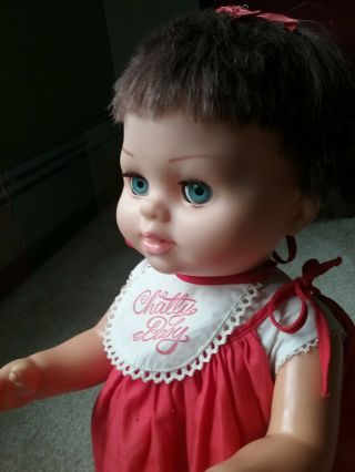 Chatty Cathy,  Brunette Chatty Baby Doll,  With Outfit,  soft face 6