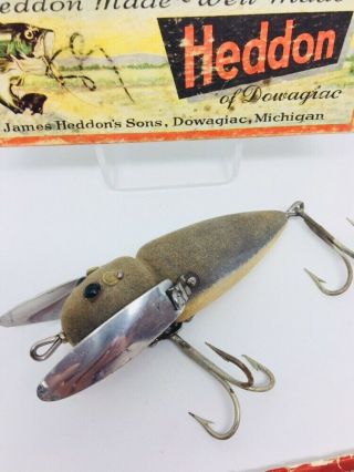 Vintage RARE Heddon Musky Crazy Crawler Antique Fishing Lure WITH EARS 2