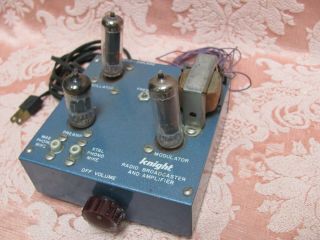 Vtg Knight Radio Broadcaster And Amplifier Control Box 83y706 W/tubes $24.  99 Nr