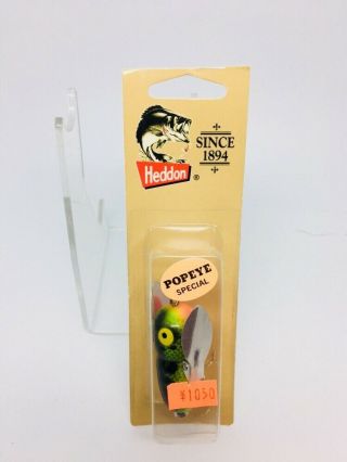 Vintage 1984 Heddon Tiny Crazy Crawler Fishing Lure TOUGH COLOR POPEYE SPECIAL 3