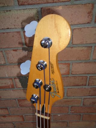 Fender MIM Jazz Rare White Bass Guitar 2