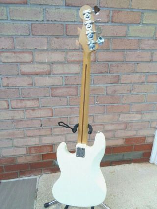 Fender MIM Jazz Rare White Bass Guitar 4