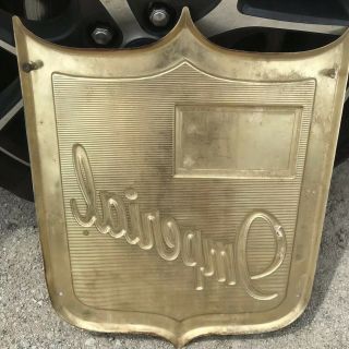 Vintage Atlantic Imperial Gasoline Metal Sign Gas Oil RARE Pump Plate? 4