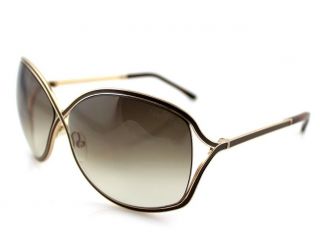 Rare Authentic Tom Ford Rickie Brown Gold Butterfly Sunglasses Tf 179 48f Ft