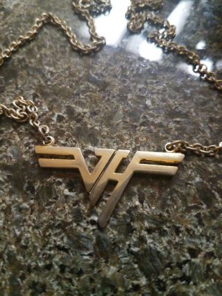 Van Halen Productions 1980 Sterling Hallmarked Authentic Vintage Necklace