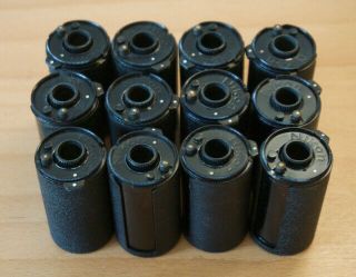 12 Vintage Nikon 35mm Film Cassettes For Rangefinder Or Nikon F