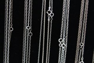 20 x.  925 STERLING SILVER Singapore & Prince Of Wales CHAIN NECKLACES (56g) 4