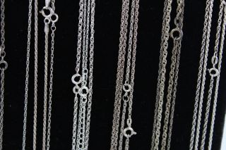 20 x.  925 STERLING SILVER Singapore & Prince Of Wales CHAIN NECKLACES (56g) 5