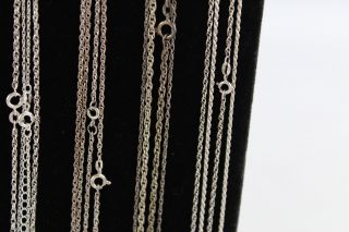 20 x.  925 STERLING SILVER Singapore & Prince Of Wales CHAIN NECKLACES (56g) 6