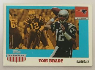 Tom Brady 2003 Topps All American Gold Foil Refractor Rare Insert /55 - Ebay 1/1