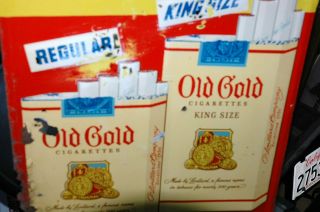 Vintage Old Gold Cigarette Tobacco Embossed Metal Sign Lorillard USA 4