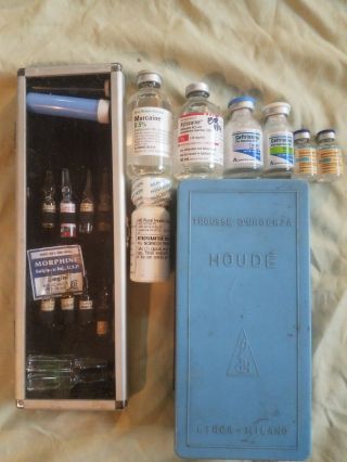 Antique,  Vintage,  Old,  Collector Medical Medicine Ampoule Kits " Full "
