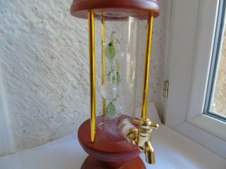 French Alcohol Absinthe Fountain Fruit Made With Glass Decoration Vintage