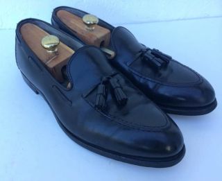 Vintage Brooks Brothers York Mens Tassel Apron Toe Loafer Sz 11.  5 Black Usa