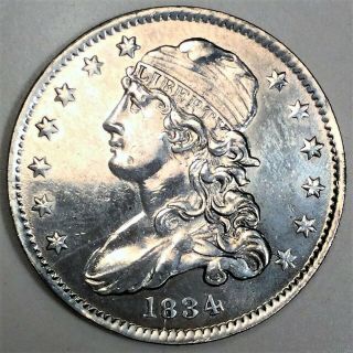 1834 Capped Bust Quarter Coin Rare Date