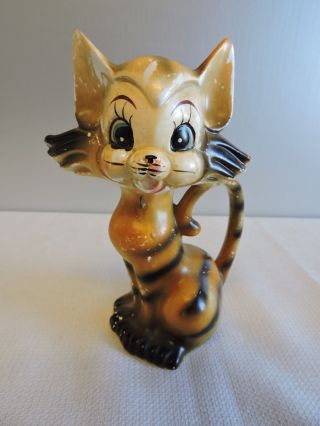 Vintage Lipper Mann From Japan Kitty Cat Tiger Striped Feline Fantastic