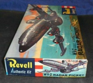 Vintage Revell Lockheed WV - 2 Radar Picket Early Warning Aircraft Model Kit 8