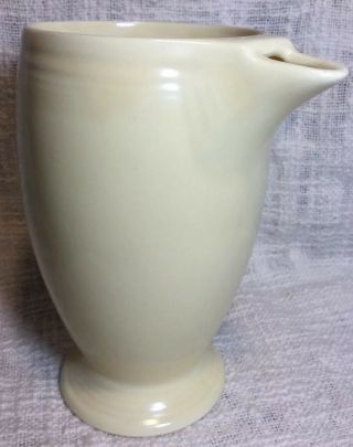 Rare Vintage Fiesta Ware Demitasse Coffee Pot Ivory 1936 - 1942 No Lid 6