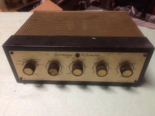Vintage Tube Amp Grommes Hi Fidelity 56pg Amplifier