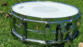 Vintage 1971 Ludwig Supra Sonic Snare Drum.  14 X 5 1/2 Inches.  Great Sound