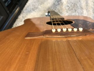 Rare Elger American Made Custom Hand Made Acoustic Guitar 7