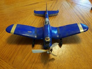 Vintage Wen Mac Corsair gas powered nitro scale model cox control line airplane 2