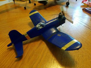 Vintage Wen Mac Corsair gas powered nitro scale model cox control line airplane 5