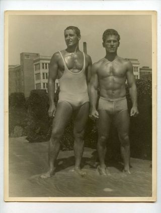 26 Vintage Photo 8 X 10 Swimsuit Muscle Men Bulge Buddy 