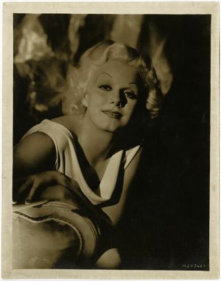 Jean Harlow 1930s Vintage Golden Age Of Hollywood Art Deco Glamour Photograph