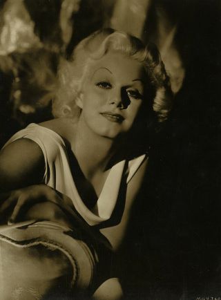 Jean Harlow 1930s Vintage Golden Age of Hollywood Art Deco Glamour Photograph 3