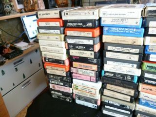 105 vintage Rock & Roll 8 track tapes,  Hendrix,  Jethro tull,  Iron butterfly etc. 2
