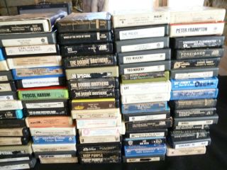 105 vintage Rock & Roll 8 track tapes,  Hendrix,  Jethro tull,  Iron butterfly etc. 3