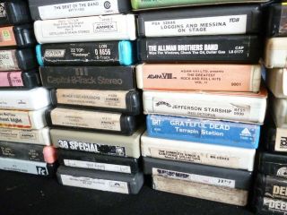 105 vintage Rock & Roll 8 track tapes,  Hendrix,  Jethro tull,  Iron butterfly etc. 7