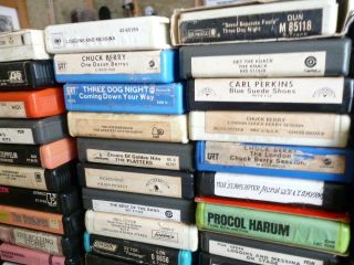 105 vintage Rock & Roll 8 track tapes,  Hendrix,  Jethro tull,  Iron butterfly etc. 8