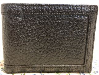 Vintage Dooney & Bourke All Weather Leather Black Billfold Wallet 19061g S220