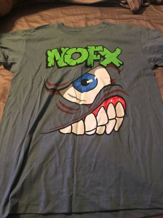Vintage Nofx Mons Tour 1995 Punk Rock Concert T - Shirt Never Worn Large