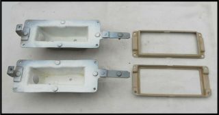 Vintage 1946 - 1948 Plymouth Parking Light Housing Pair Special Deluxe Convertible