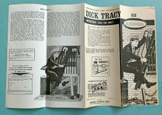 VINTAGE Aurora Dick Tracy 818 plastic model kit 1968 unassembled 100 complete 8