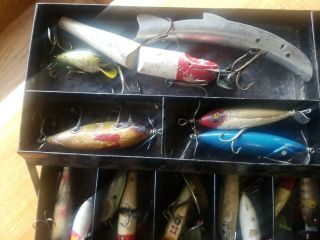 Vintage Tackle Box - Full of Old Fishing Lures. 2