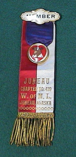 Vintage Juneau,  Alaska Moose Lodge Chapter 439 W Of Ml 2 - Sided Ribbon