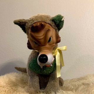 Vintage Rushton Rubber Face Wolf - My Toy