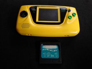 Vintage Sega Game Gear Yellow Color Limited Edition With Game (s)