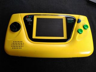 Vintage Sega Game Gear Yellow color limited edition with game (s) 7