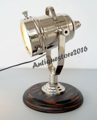 Vintage Classical Industrial Nautical Spotlight Table Lamp Home Decor Gift Item