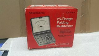 Vintage Micronta 25 Range Folding Multitester 22 - 211a /